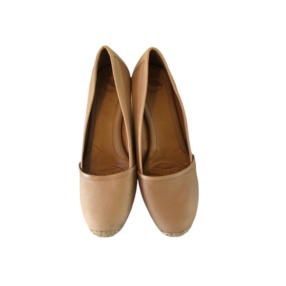 NURTURE Tan Cream Beige Espadrilles with woven heel - Picture 3 of 7
